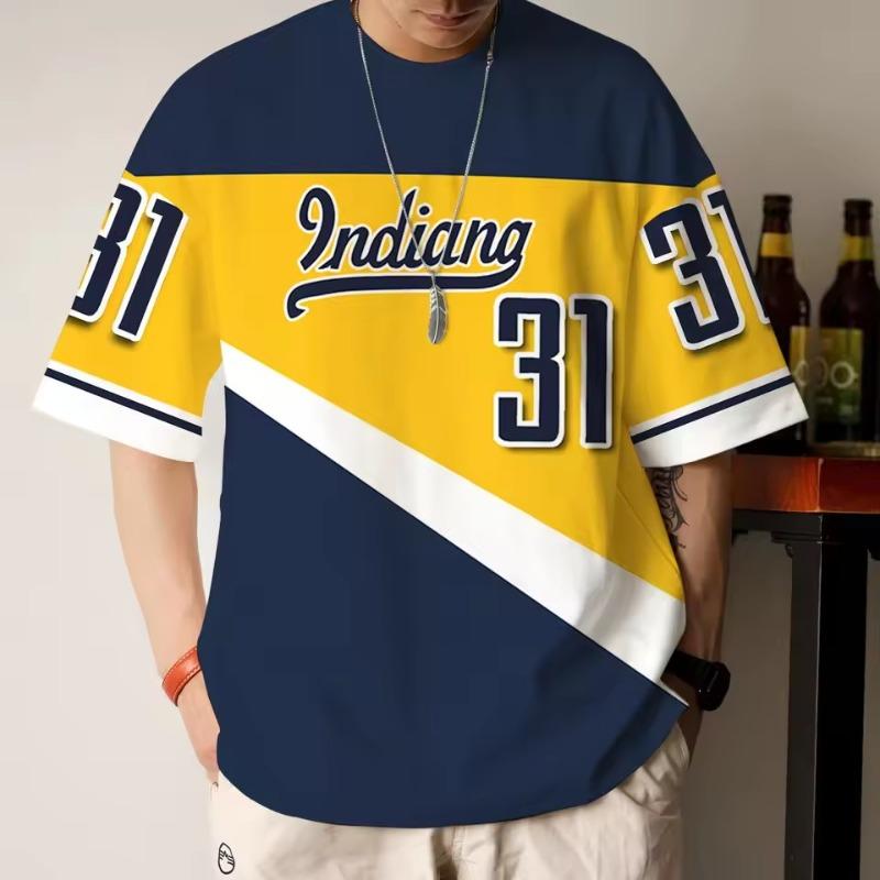 Men's Jerseys 3D Printed Digital Sportswear Summer T-shirts Street Fashion Tops Comfortable To Wear Sweat Wicking Breathable