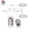 D25L30 10mm/11mm/12mm/12.7mm/13mm/14mm/15mm Stainless Steel Coupling Transmission Adapter Connector Double-hole Rigid Coupling