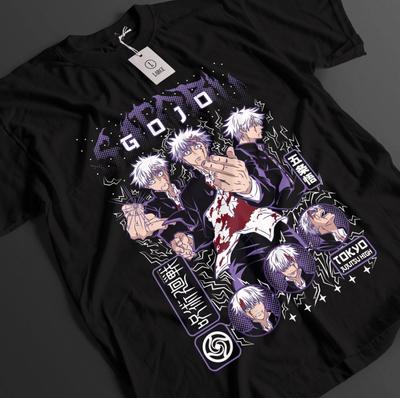 Jujutsu Kaisen Shirt Gojo Satoru T-Shirt Sukuna Toji Top JJK Anime Unisex Tee