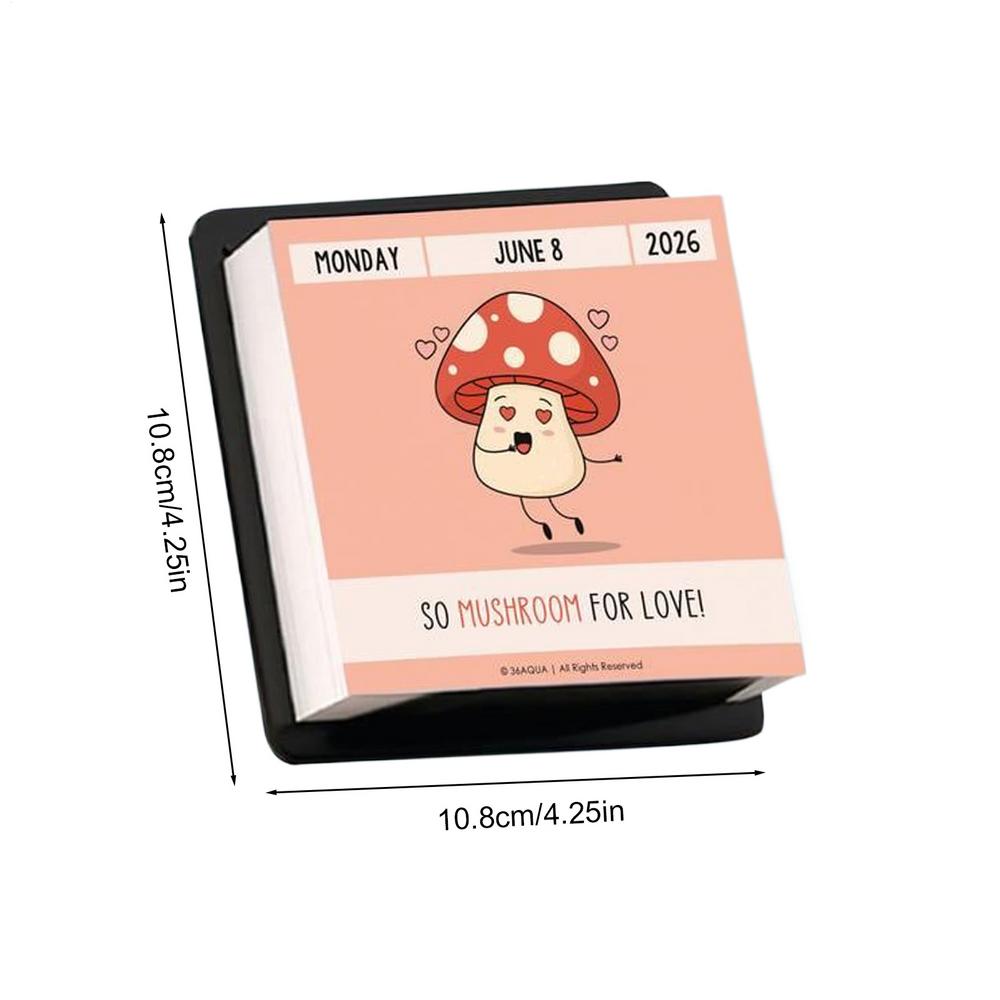 

2026 mini Desktop Calendar 365 Jokes Schedule Mark Funny Pun Flip Calendar Daily Planner Office Desk Decoration Calendar