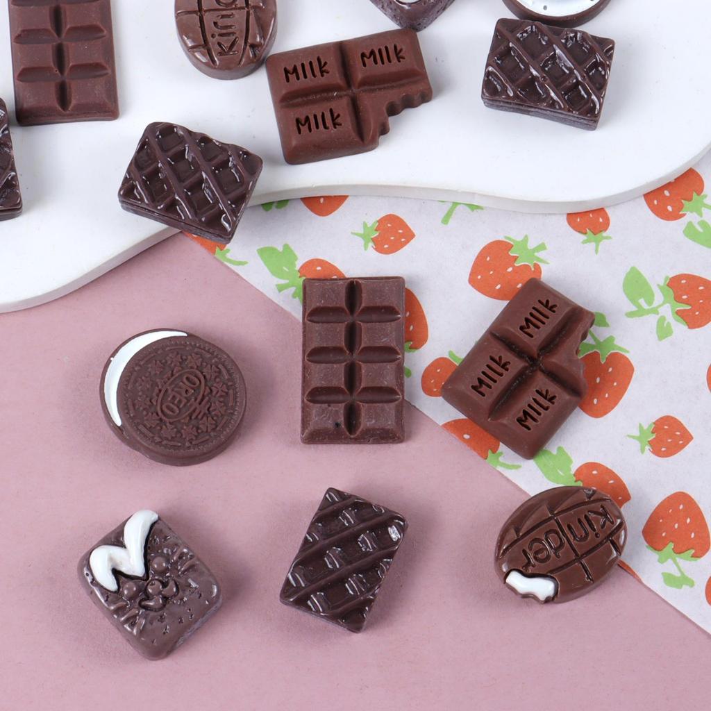 Handmade Resin Mini Food Hair Clips: Cookie & Bread Designs