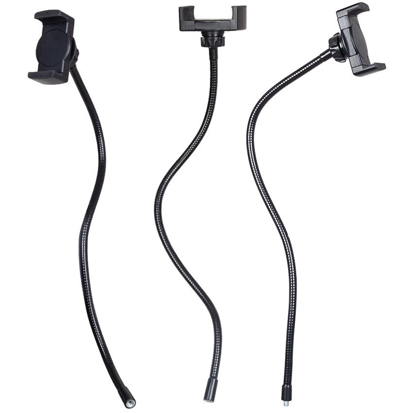 Flexible Arm Monopod Metal Tube Rod Stands Selfie Stick With Ball Head For Mobile Phone Smartphones Tripod Live Streaming