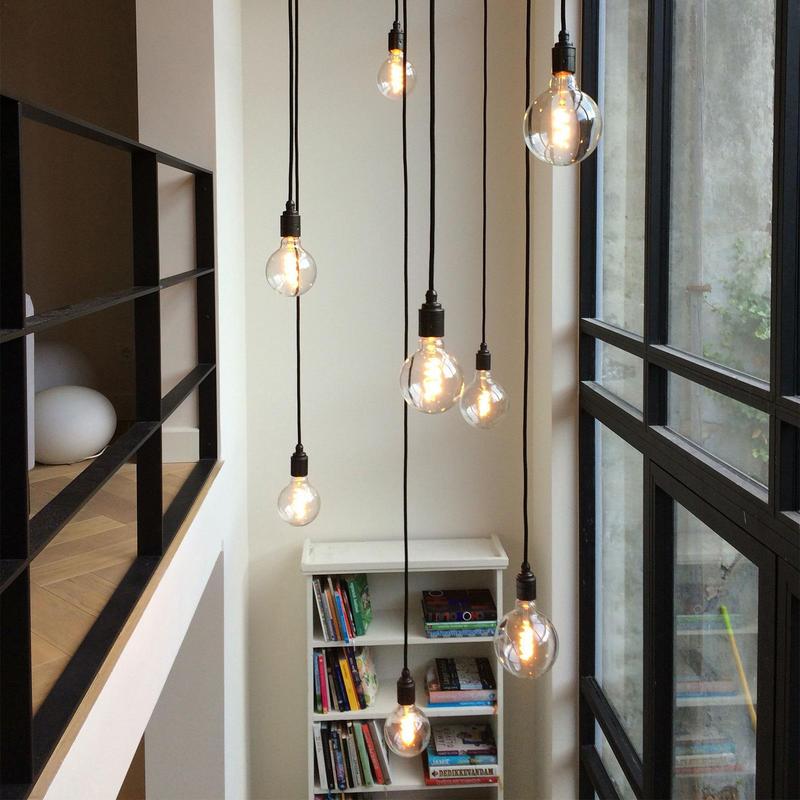 Hanging Light Cord Lamp Sockets Cable With Heads Vintage Hanging Lighting Rope Fixture For Industrial DIY Projects