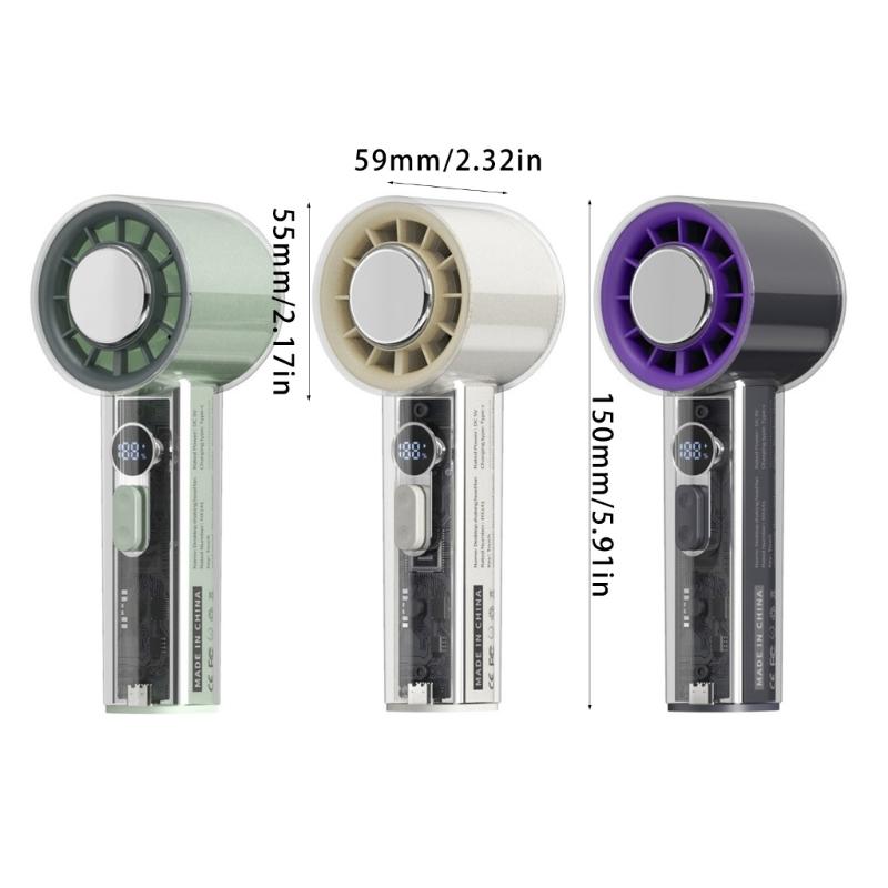 Portable Fan Adjustable Cooling Fan Handheld Fan 3000mAh Small Fan USB Travel Fan Office Fan Outdoor Fan for Travel