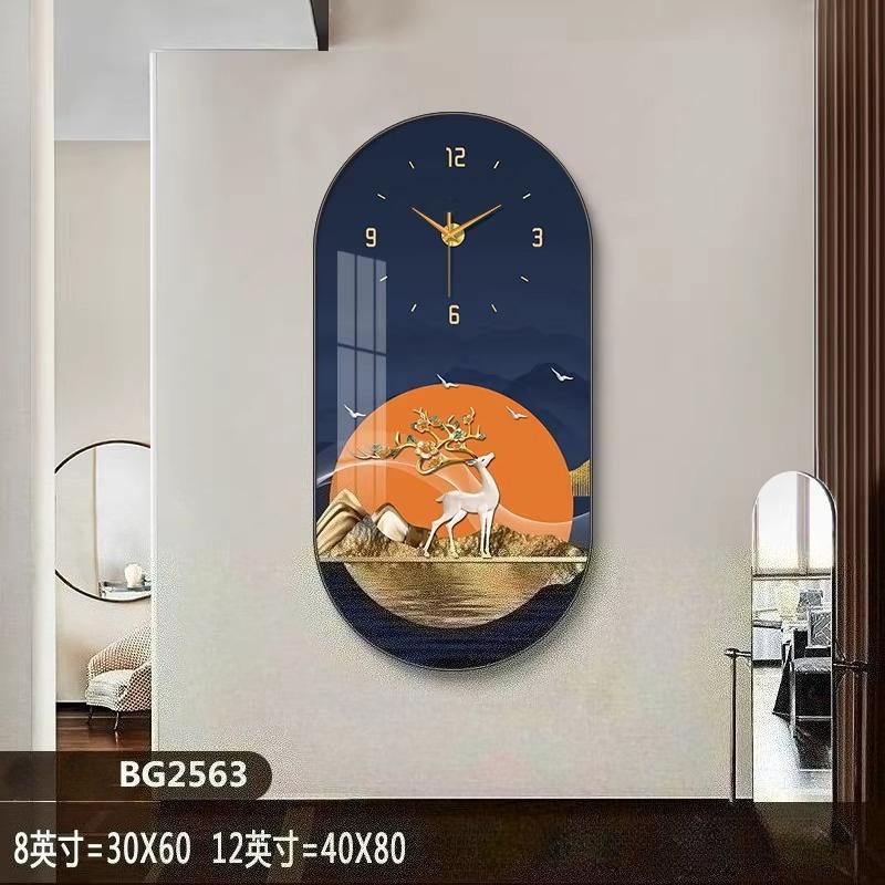 Nordic Luxury Wall Clock Living Room Household Fashion Restaurant Decorative Painting Creative Watch Wall Hanging Silent Clock