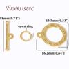 18K Gold Plated OT Clasp Toggle Clasps For Necklaces,Jewelry Clasp Connector For Bracelets Making Accessories DIY Fittings