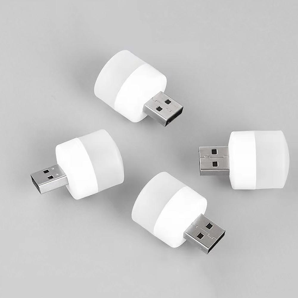 10PCS 1W 5V USB Plug-in Night Lights LED Warm Light Portable Small Reading Light