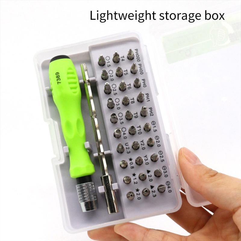 Comprehensive 32 In 1 Magnetic Screwdriver Suitable For Electronics Maintenance Furniture Assembly With Comfortable Grip