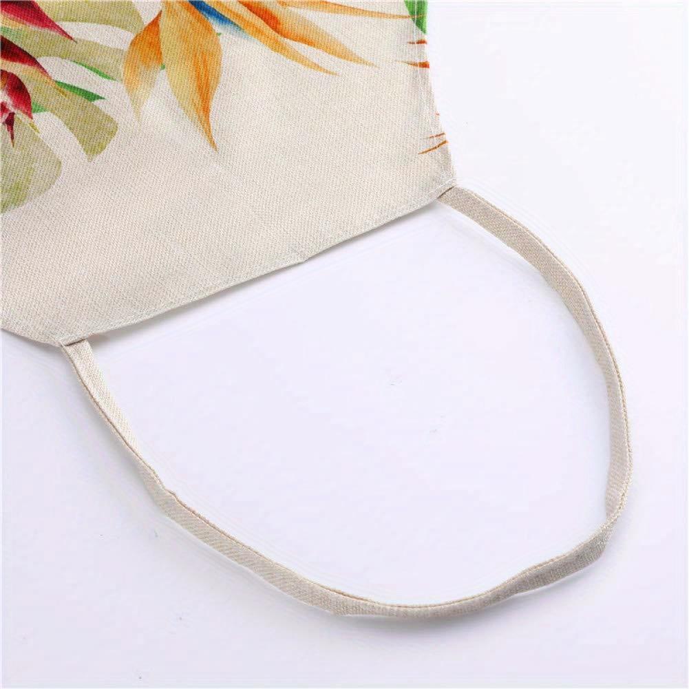 1pc 2D Flat Christmas Robin Apron Linen Winter Bird Art Kitchen Chef Gift Holiday Cooking Baking Home Decor Gift
