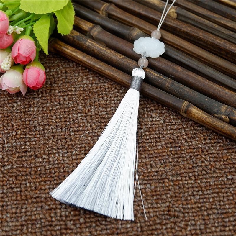 Antik Tofsig Öron i Två Färger, Kinesisk Stil Accessoar Hänge, Retro Klassiskt Fläkt Hänge, Väskhängande Smycke Hänge.