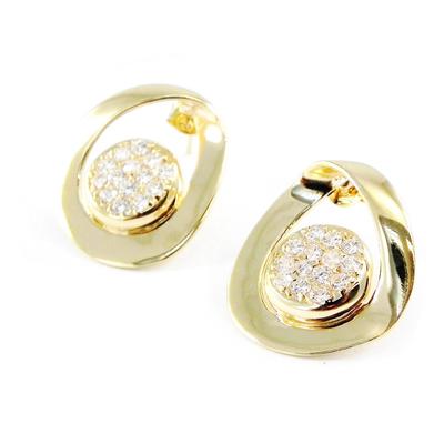 [F9206] - Gold Plated 'Goddess' Earrings