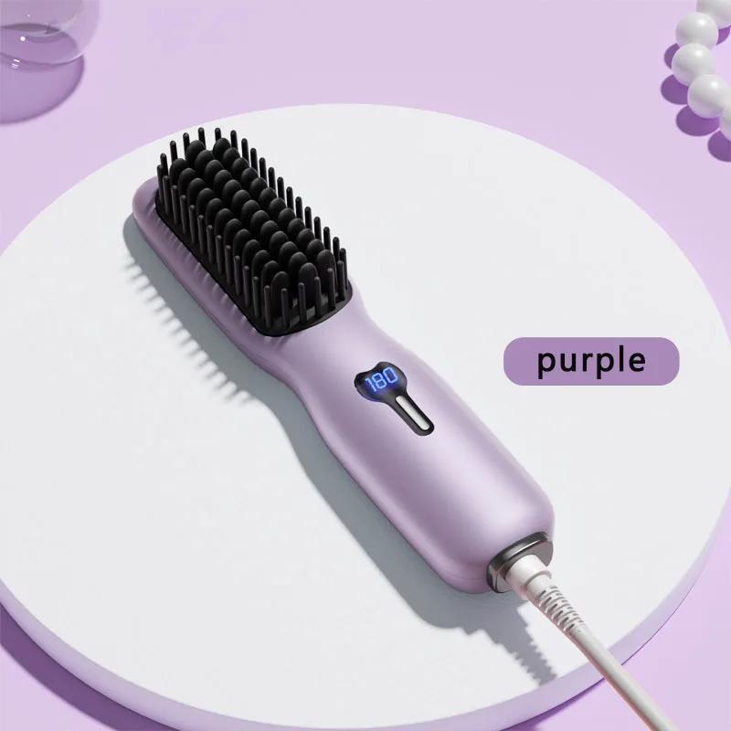 

Выпрямитель для волос, расчески, многофункциональная прямая расческа, профессиональная щетка для укладки волос с отрицательными ионами, защищающая от ожогов, горячая расческа