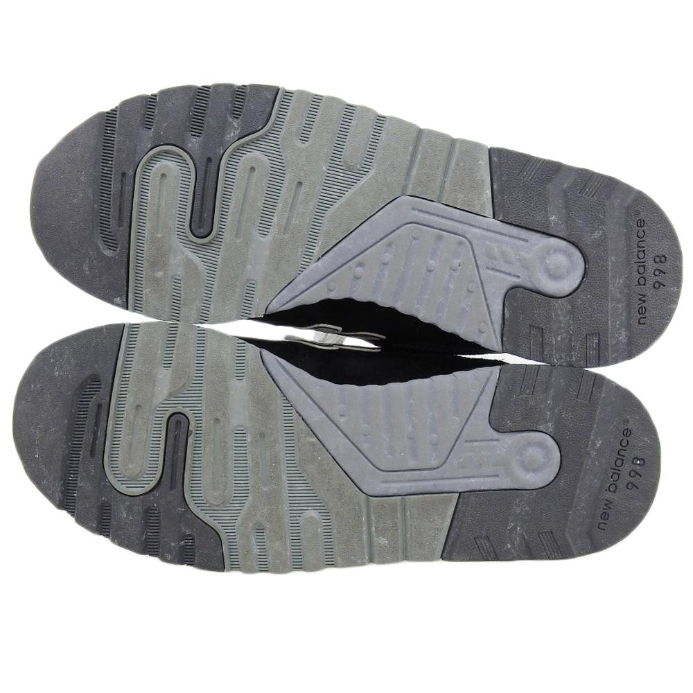 New Balance Excellent Condition Suede Low-top Sneakers, Made In the USA, Men's, Black, 9.8 Inches, U998BL Shoes 7(US) blackUsed