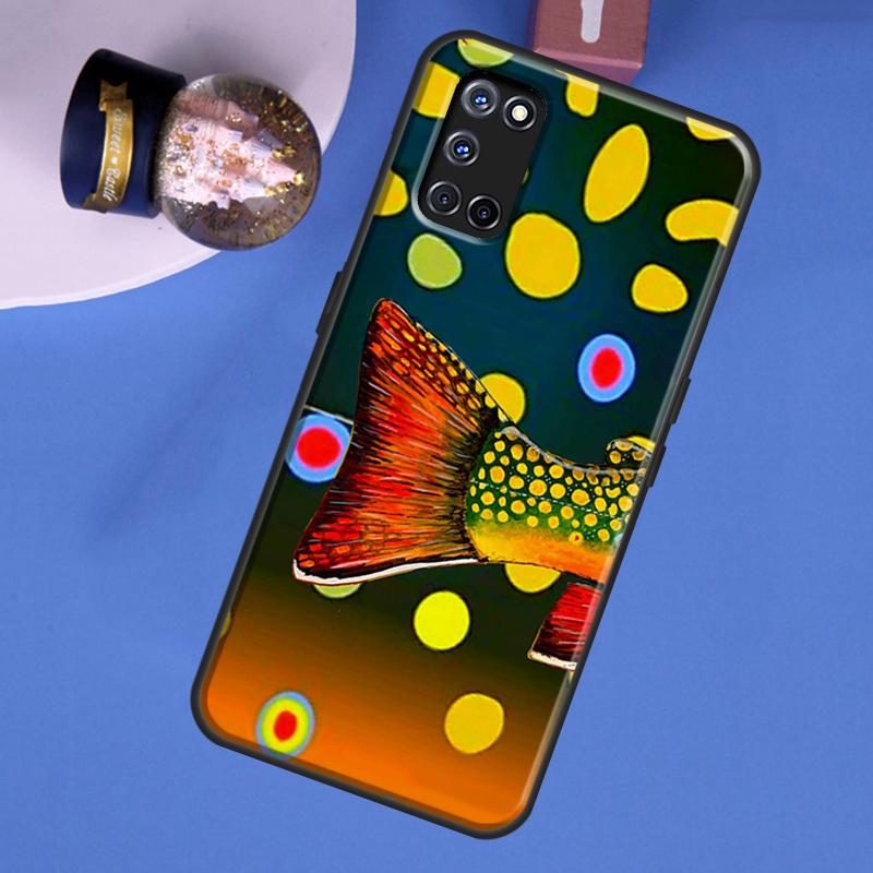 Brown Trout Fly Fishing Phone Case For Oppo A60 A40 A80 A16 A76 A96 A91 A15 A17 A74 A94 A54 A57S A18 A38 A58 A78 A98