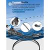 010-12531-01 Marine Network Adapter Cable Black Small (Male) to Large RJ-45 Connector For Panoptix LiveScope System GC 200 Etc