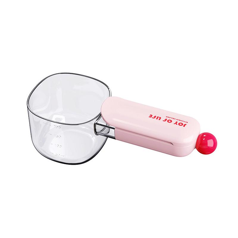Rice Scoop Dog Food Scoop Multifunctional Pet Feeding Spoon With Sealing Clip Plastic Cat Food Dedicated Measuring Spoon