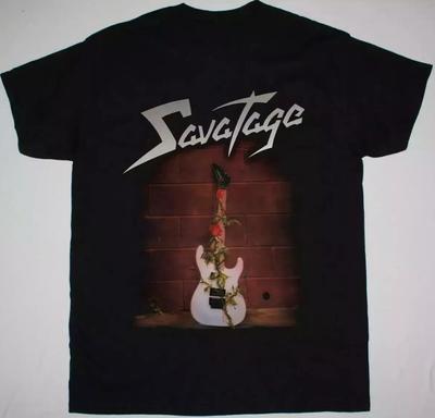 T-shirt chitarra Savatage From The Dungeons To The Streets taglia S-4XL