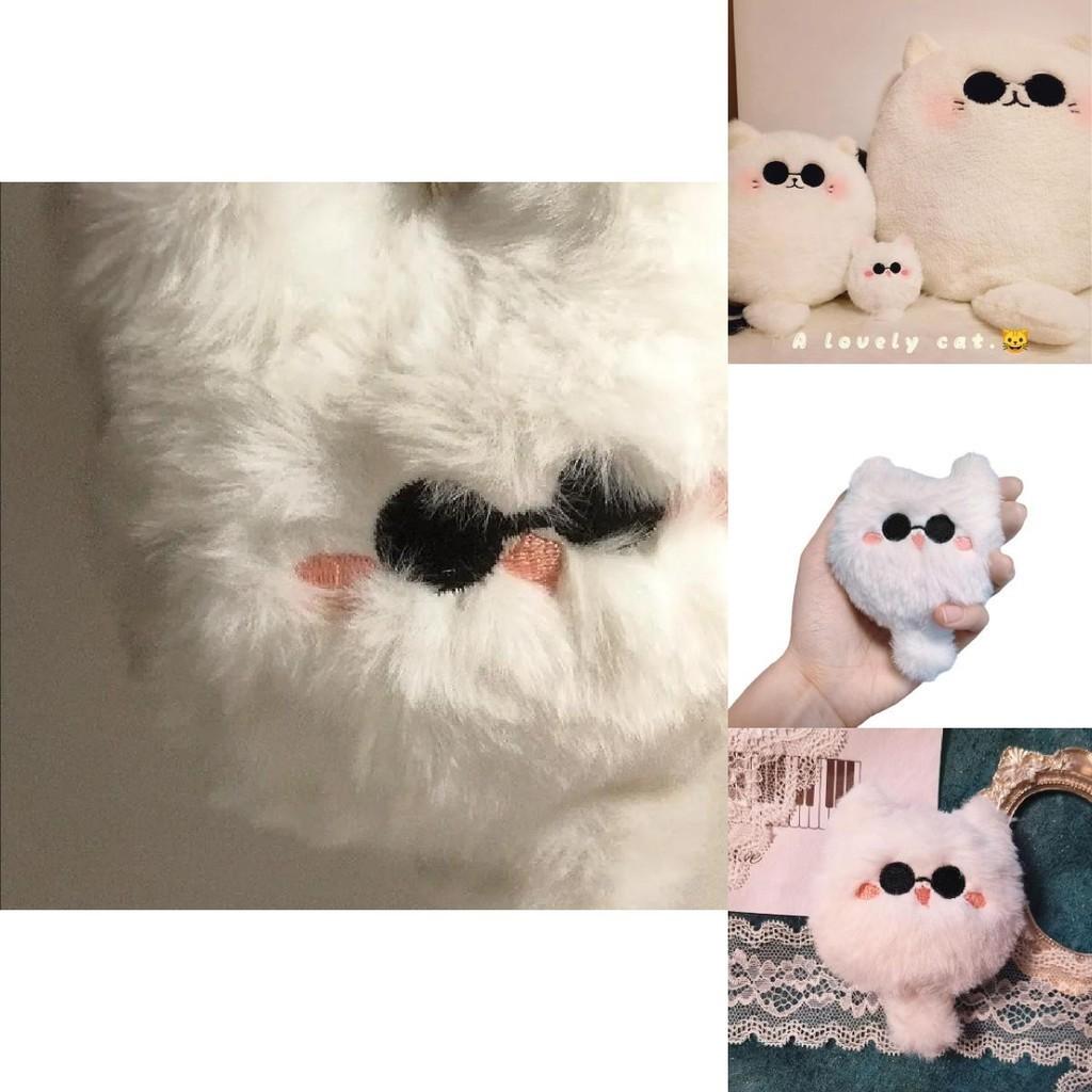 Cute Cat Plush Toy Keychain For Gifts And Decor Adorable Stuffed Animal With Embroidered Features