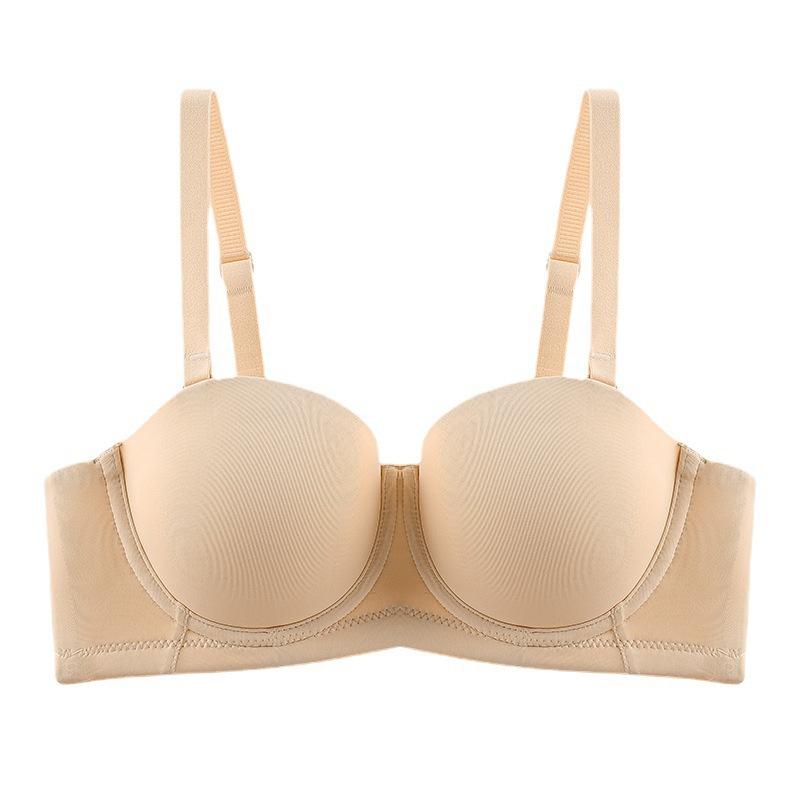 Underwear large breasts, small strapless large size tube top, anti-sagging gathering, smooth upper support women's bra cover