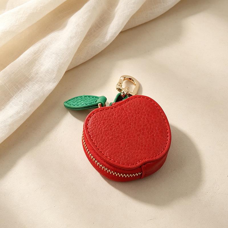 Strawberry Coin Purse: Cute PU Charm Pendant Mini Bag for Earphones and Accessories.