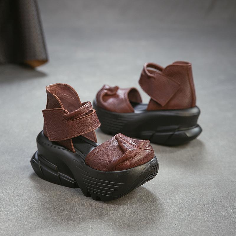 Summer New Arrival Genuine Leather Platform
