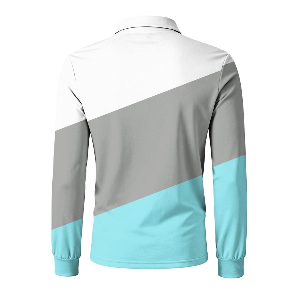 Men's Long-sleeved Collared Button-down Pocket Casual Top