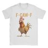 F CAW F Chicken Funny Meme Black Crow F-Caw-F Black Bird Merch Unisex T Shirt Cotton Tee Graphic Printed  T-shirt Clothing