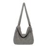 2025 Flannel Big Bag Women's Large-capacity Commuter Tote Bag Simple Autumn Shoulder Oblique Span Bag Corduroy