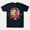 Stalin Communist Propaganda T-Shirt Short Sleeve T Shirt Hip Hop Tees Tops Harajuku Streetwear