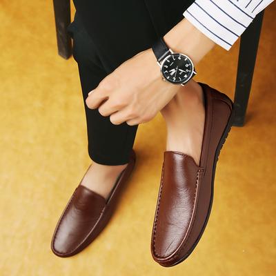 Echter Leder-Loafer Mode Herren-Loafer Herren Freizeitschuhe Herren Mokassin Fahrschuhe Flache Schuhe Schuhe für Männer Große Größe 37-46
