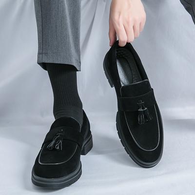 Frühlings Herren Modische Mattleder Spitz Quaste Lederschuhe Marke Herren Business Formelle Kleidung Bequeme Freizeitschuhe