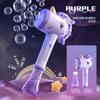 Cartoon Unicorn Bubble Machine Electric Bubble Gun Handheld Bubble Maker Wand With Lights Automatic Soap Blower Outdoor Toy
