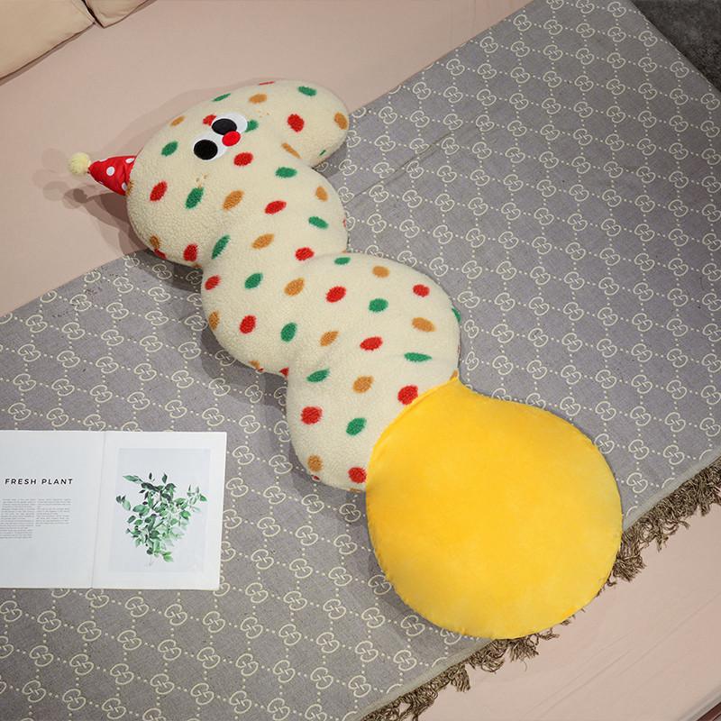 Cartoon Wave Pillow With Plush Cover For Girls Side Sleep Comfort PolkaDot,90cm