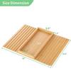 Wooden Sofa Armrest Tray & Storage Box for Drinks and Remotes
