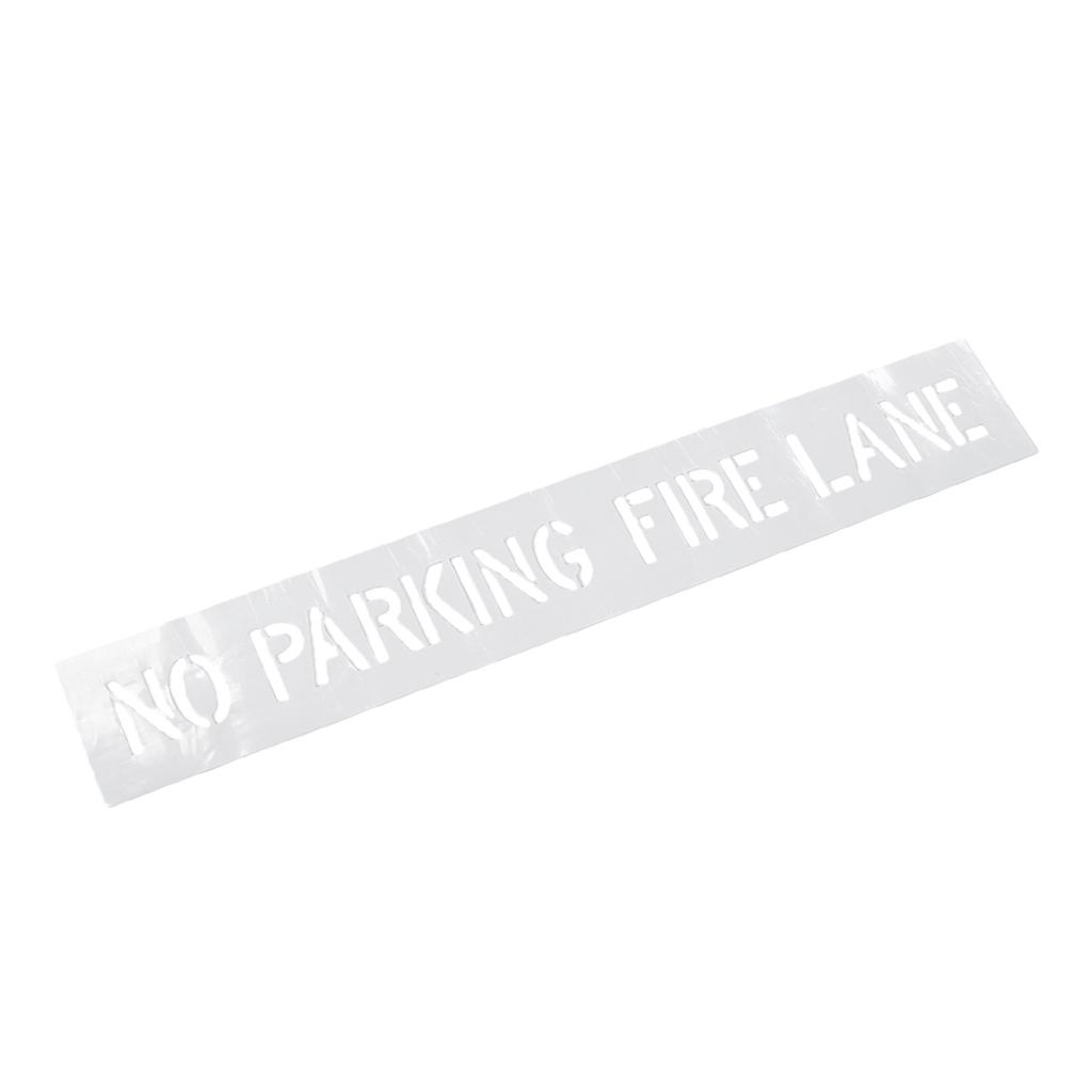 No Parking Fire Lane Stencil Reusable Silicone Parking Lot Painting Template for Parking Lots Curb Concrete Asphalt