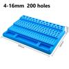 CNC Drill Bit Organizer Featuring a Sturdy Design and Multiple Holes