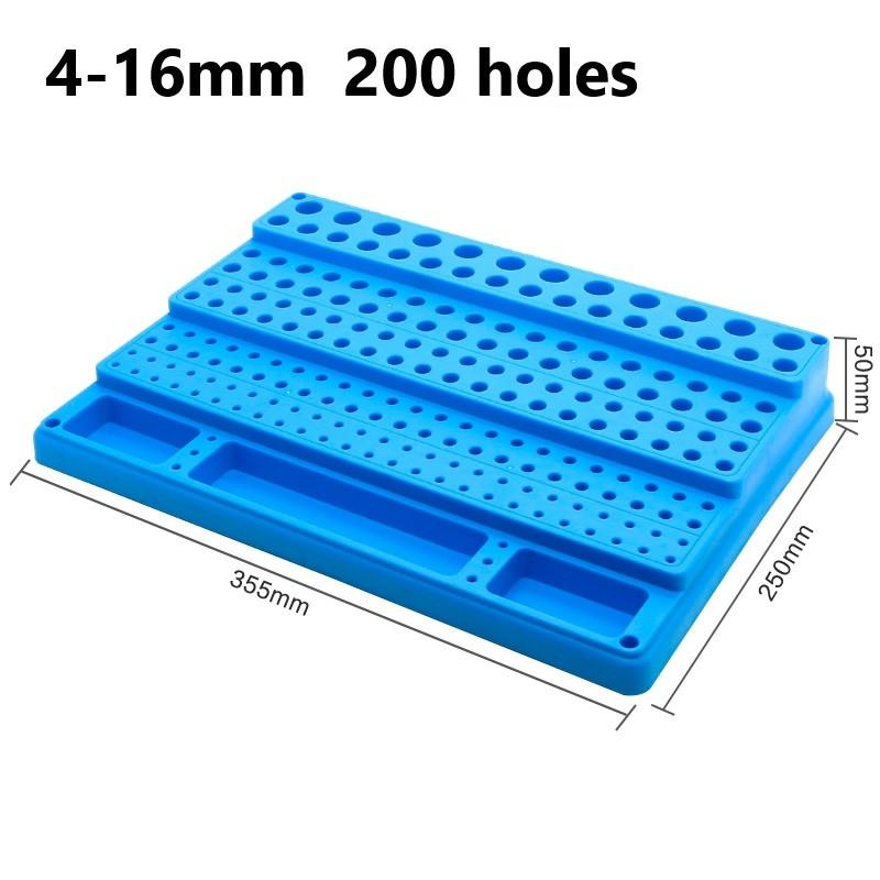 CNC Drill Bit Organizer Featuring a Sturdy Design and Multiple Holes
