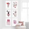 Rosa Mode Wand Poster Parfüm Makeups Leinwand Malerei Wand Kunst Moderne Nägel Drucken Bilder Nordic Mädchen Schlafzimmer Wohnkultur