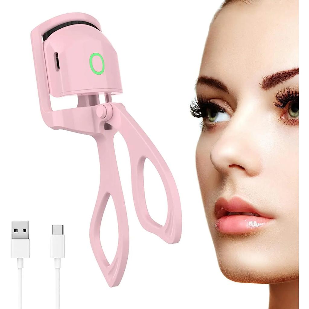 Mini-Wimpernzange, elektrisch beheizt, USB-aufladbar, Styling-Wimpern, lang anhaltende natürliche Wimpernwelle, Beauty- und Make-up-Tools