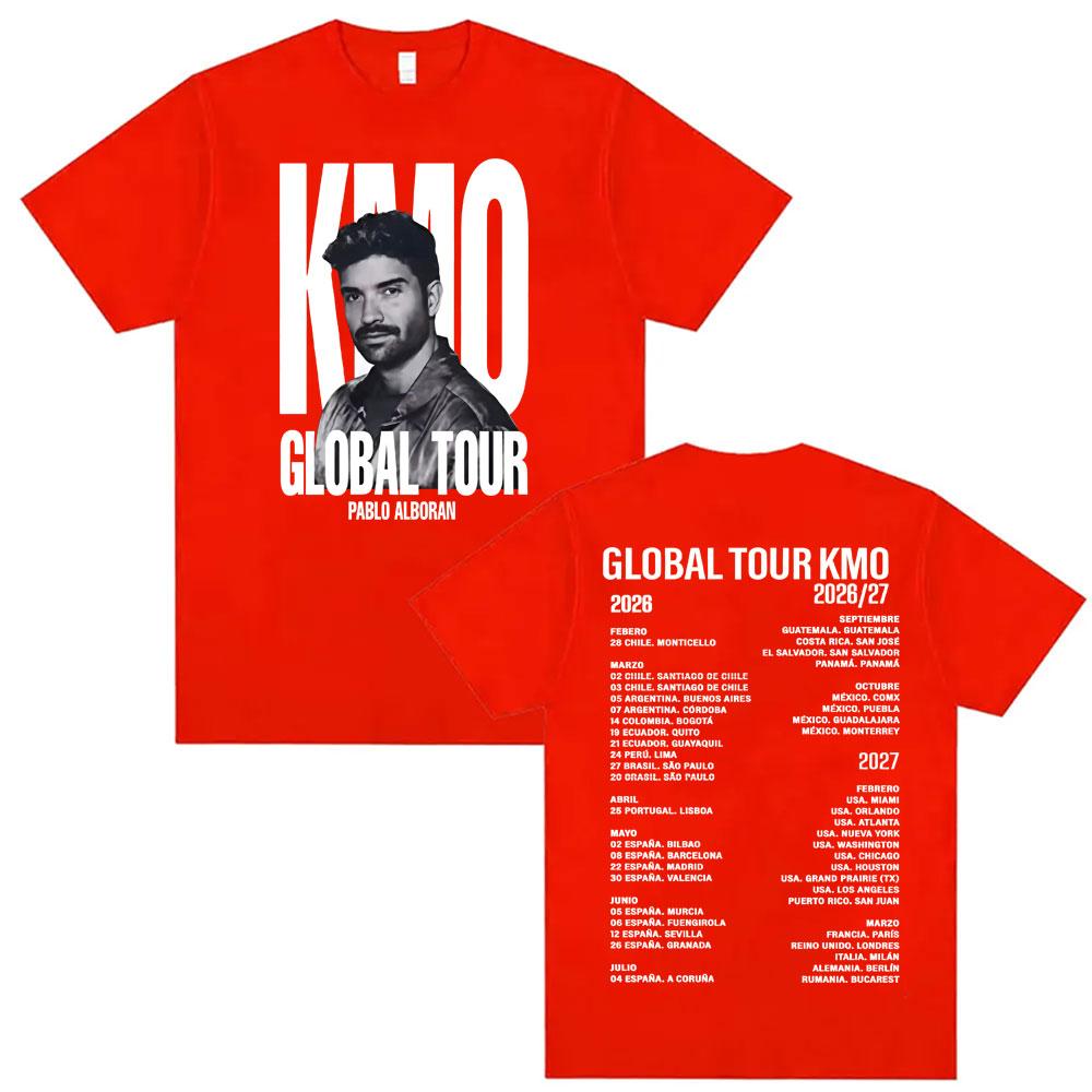

Pablo Alborán Global Tour Kmo 2026 Merch T Shirt Unisex Women Fashion Hip Hop Style Tshirts Vintage Casual Oversized Y2K Top S
