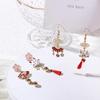 Pendent Flower Temperament Animal Drop Earrings Women Stud Earrings Chinese Korean Dangle Earrings