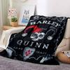 Harley Quinn Flannel Blanket Throw Blanket Soft Warm Sofa Bed Camping Car home Decor Unique Christmas Gift C93010