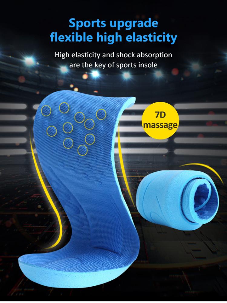 New Memory Foam Insoles For Shoes Sole Deodorant Breathable Cushion Running Insoles For Feet Man Women Orthopedic Insoles