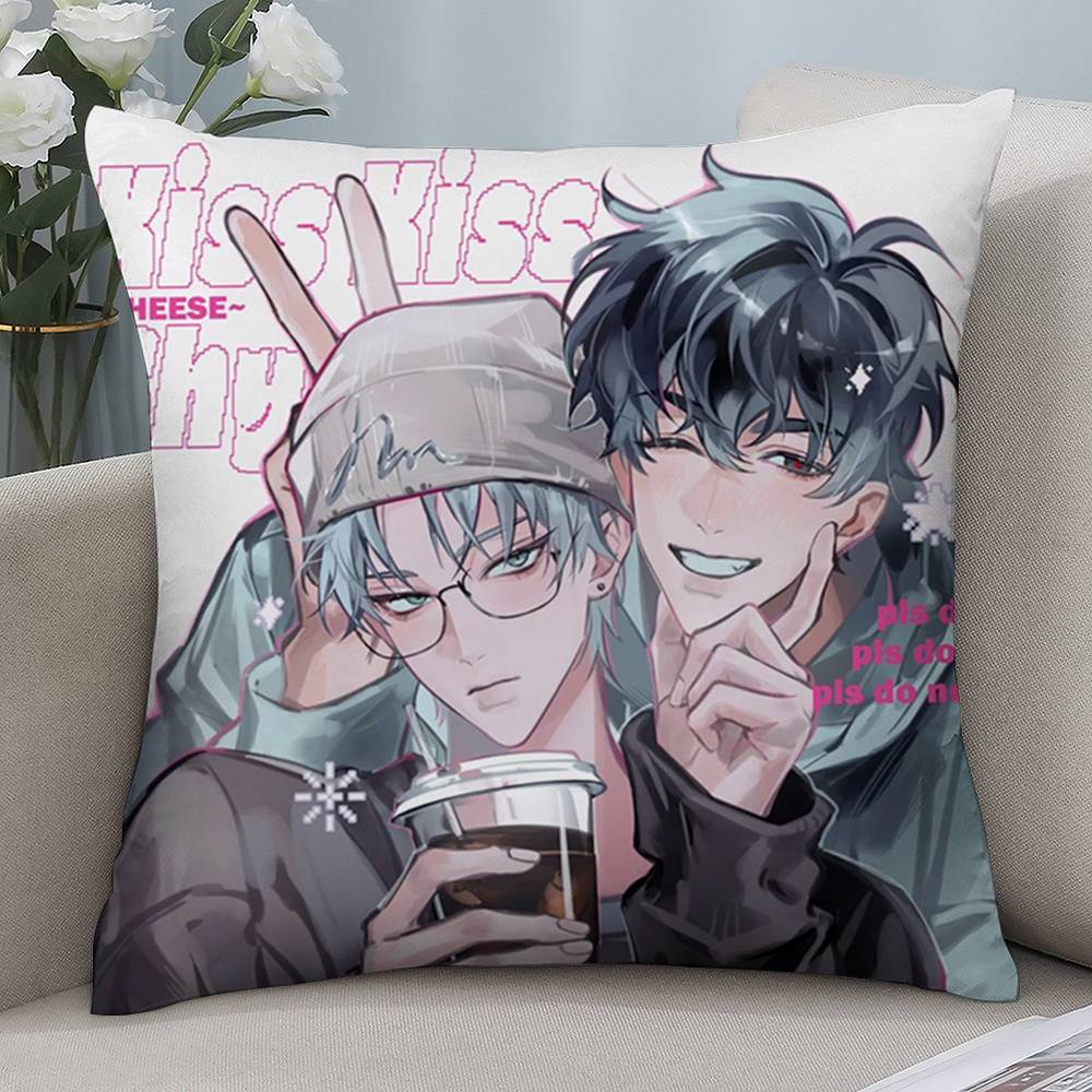 Anime Alien Stage Ivan Till Pillow Case Short plush Double-sided Print Square Throw Pillow Covers Sofa Home Cushion Decor