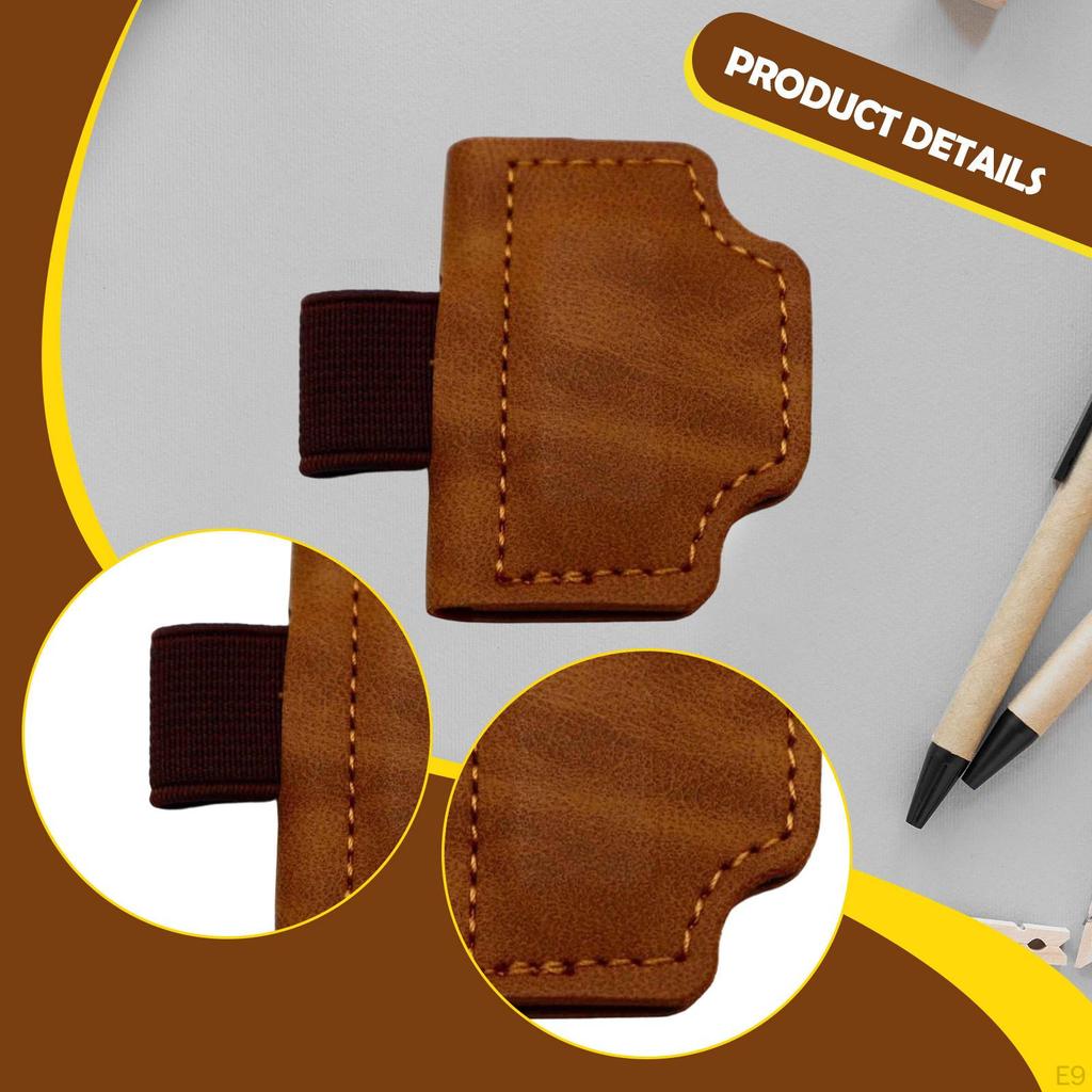 Bookmark with Pen Holder Accessory PU Clip Book Journaling Writing Resistant Suitable for Friends