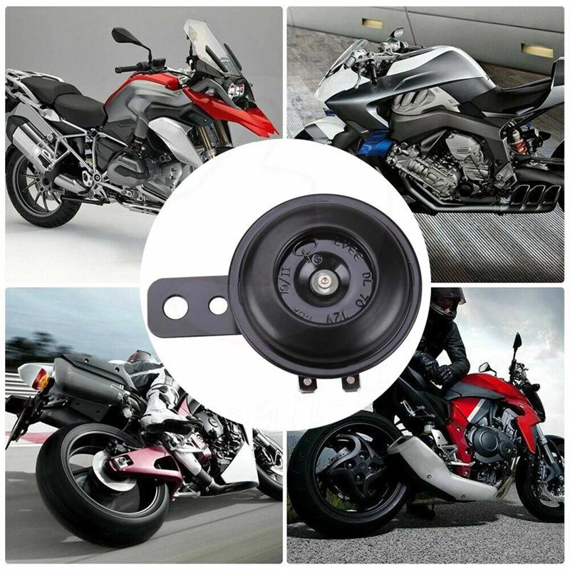 Precise Universal Waterproof Motorcycle Electric Horn 2PCS Loud 12V 1.5A 105Db Round Speaker Signal Horn Speakers