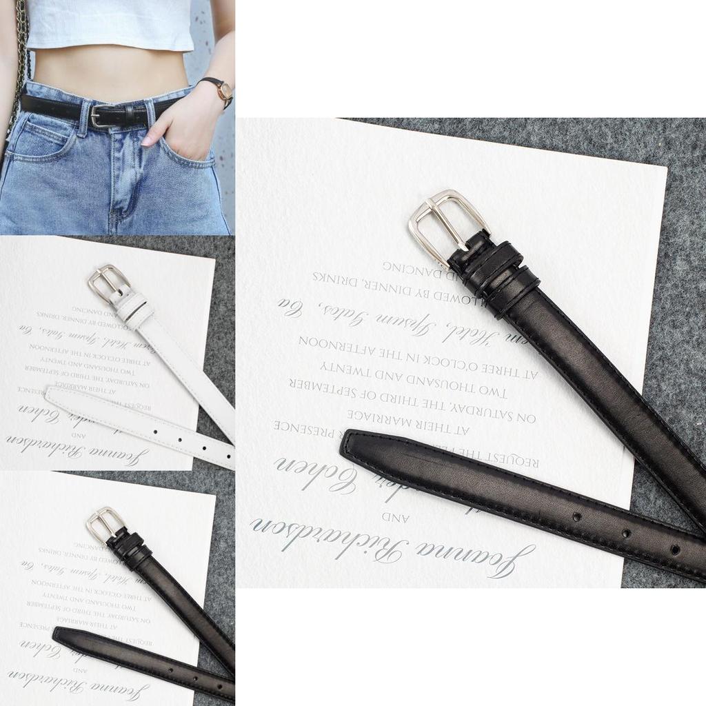 Black Versatile Pu Belt For Women School Style Fashionable And Chic For 2023