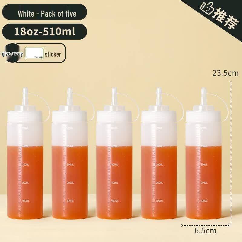ZISIZ Plastic Squeeze Sauce & Oil Dispenser