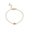 Fashion Jewelry Light Luxury Love Electroplating Zircon Gold-Plated Adjustable Bracelet Batch