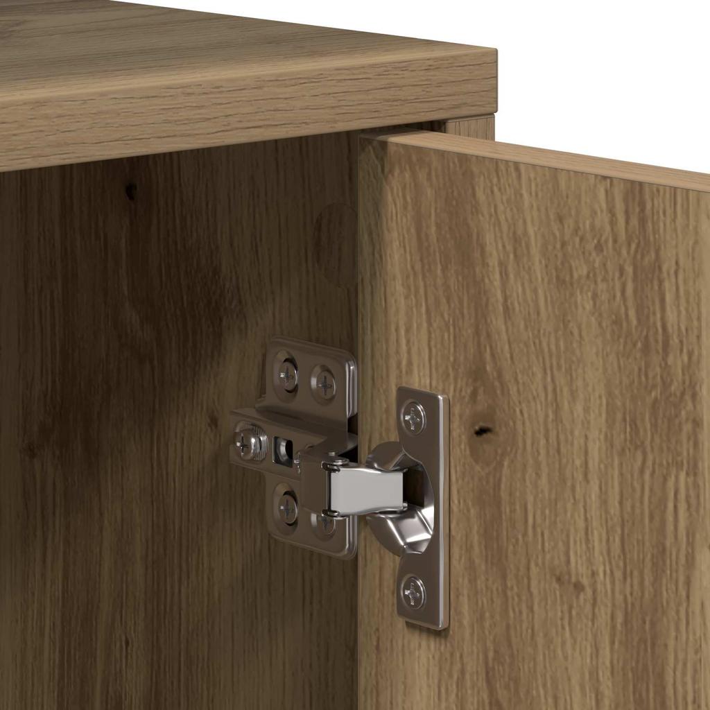 Nightstand 2 Pcs. Artisan Oak Engineered Wood